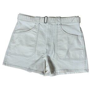 NWT Denim Jean Shorts Jorts White Cream Color Size 27